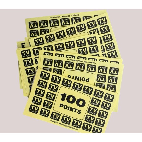 TV Guide's TV Game Board Game Replacement Piece 100 TV Points Vintage 1984 - Picture 1 of 1